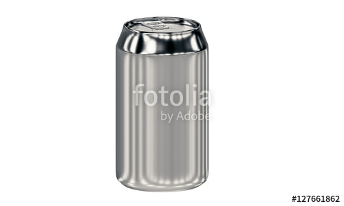 Blank aluminum can isolated on white background Blank aluminum can isolated on white background